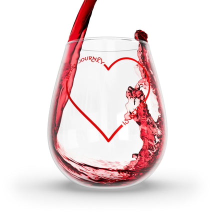 Stemless Wine Glass, 11.75oz - Love