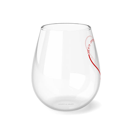 Stemless Wine Glass, 11.75oz - Love