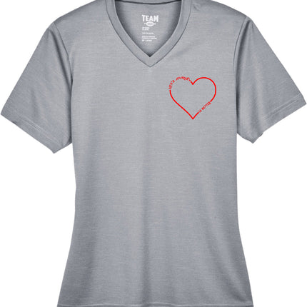 Women's Athletic T-Shirt - Heart