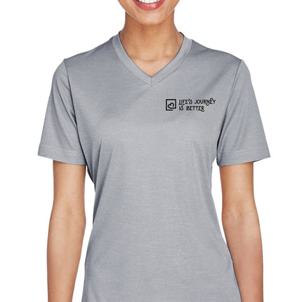 Women's Athletic T-Shirt - Black LJIB Wordmark & Logo