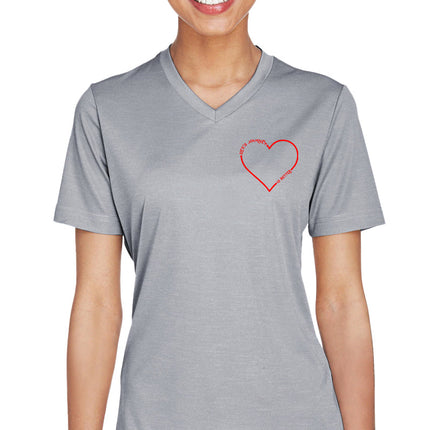 Women's Athletic T-Shirt - Heart