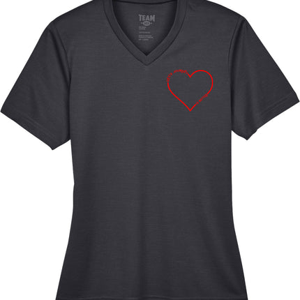 Women's Athletic T-Shirt - Heart