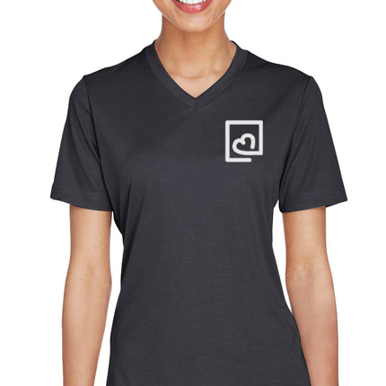 Women's Athletic T-Shirt - White LJIB Logo