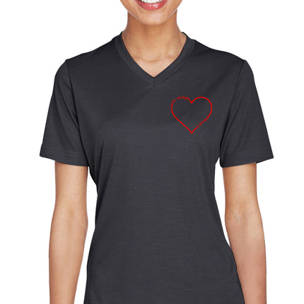 Women's Athletic T-Shirt - Heart