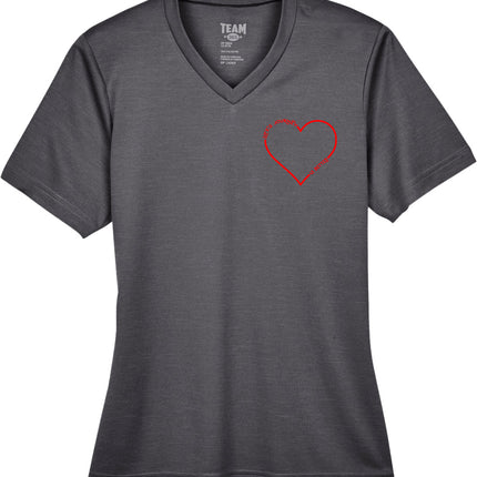 Women's Athletic T-Shirt - Heart